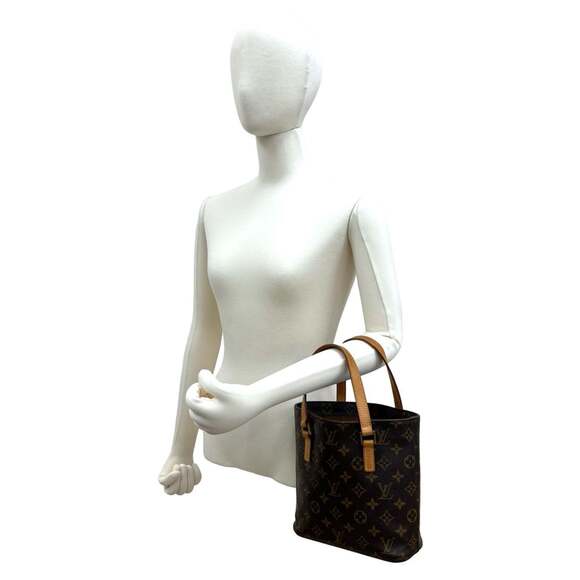 LOUIS VUITTON Vintage Brown Monogram Leather Tote Bag - Picture 2 of 10